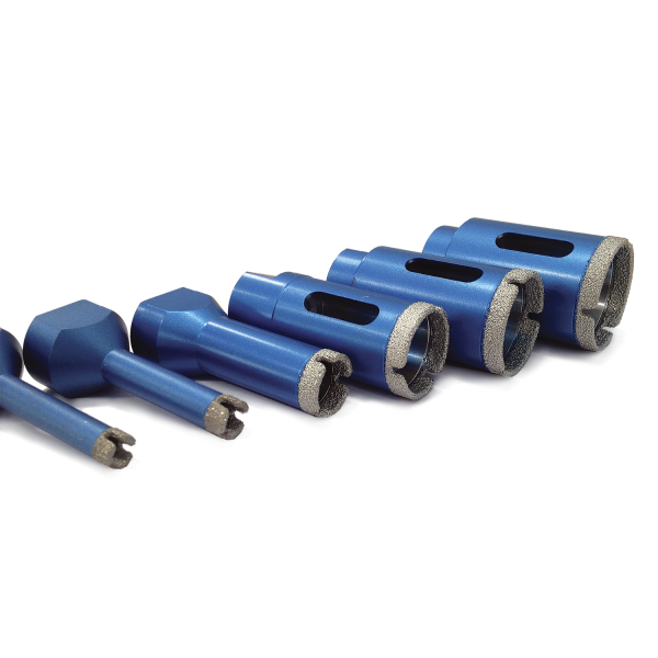 Electroplated crowns for hard materials
